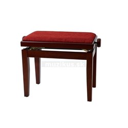 GEWA PIANO BENCH DELUXE MAHOGANY MATT Bordeaux cover VE2